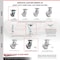 Service Caster 4 Inch Semi Steel Caster Set with Roller Bearings and Swivel Locks SCC SCC-35S420-SSR-BSL-4 - alternate 2